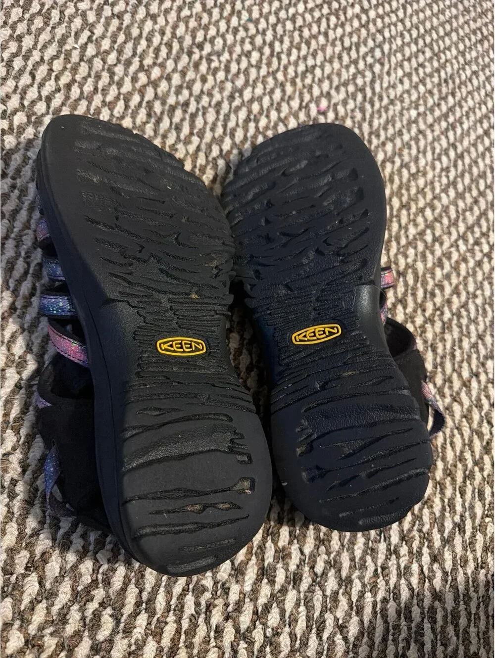 KEEN Women's Black Sandals with Galaxy-Print Straps